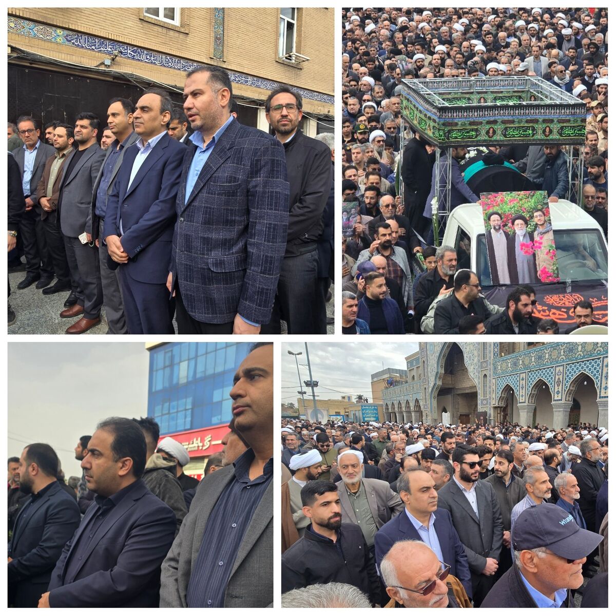 حضور مدیرعامل، هیئت‌ مدیره و کارکنان شرکت فولاد اکسین در مراسم تشییع مرحوم آیت الله شفیعی