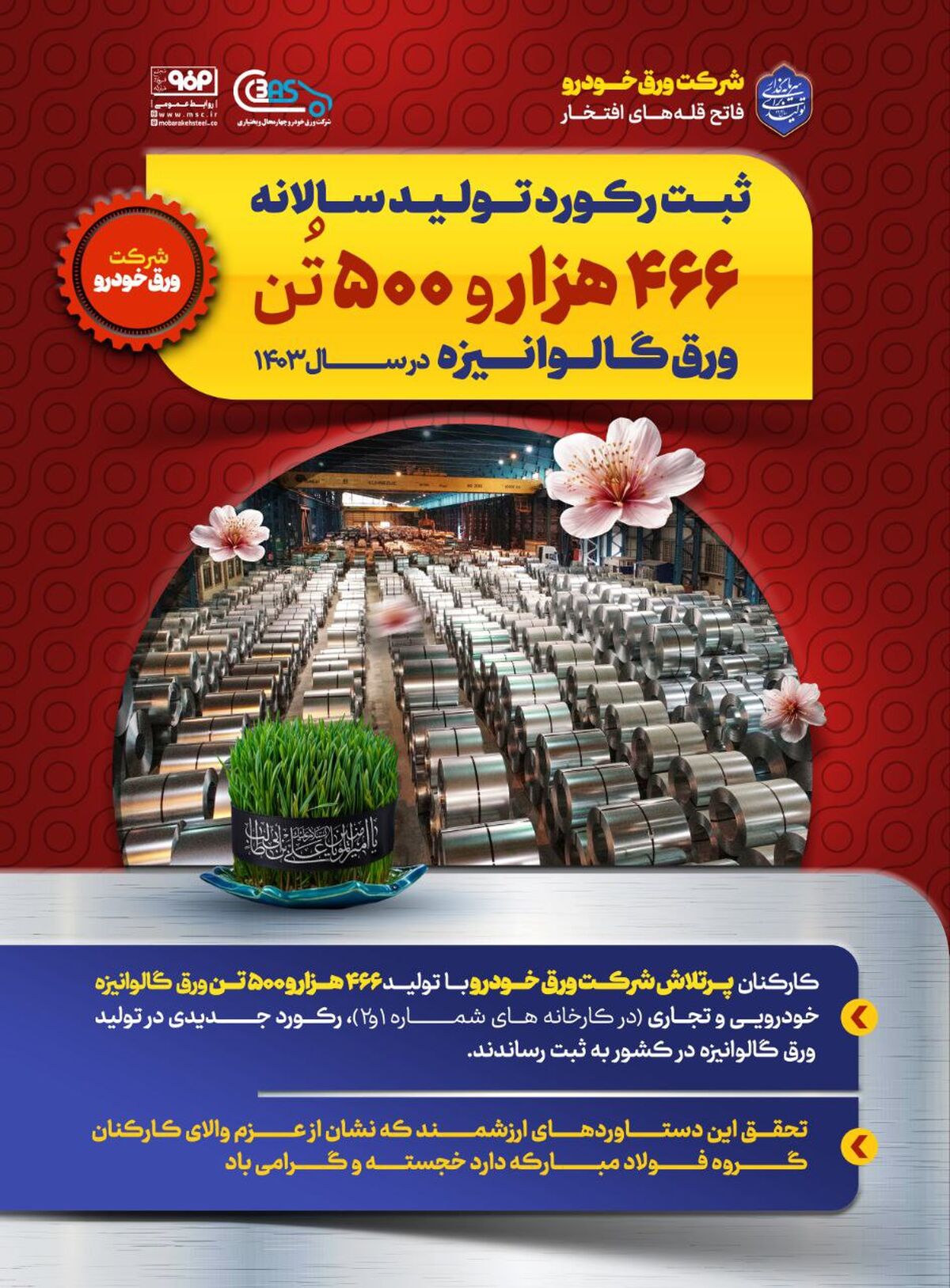 شرکت ورق خودرو؛ فاتح قله‌های افتخار