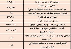 نتیجه معاملات شمش فولادی در بورس کالا/ 34درصد عرضه معامله شد