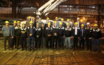 تعمیرات اساسی کنتیواتل شماره۳۹ کارگاه شمش فولاد سازی ذوب آهن اصفهان