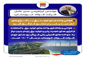 طراحی واحدهای تولید برق با انرژی‌های تجدیدپذیر در دستور کار قرار گیرد
