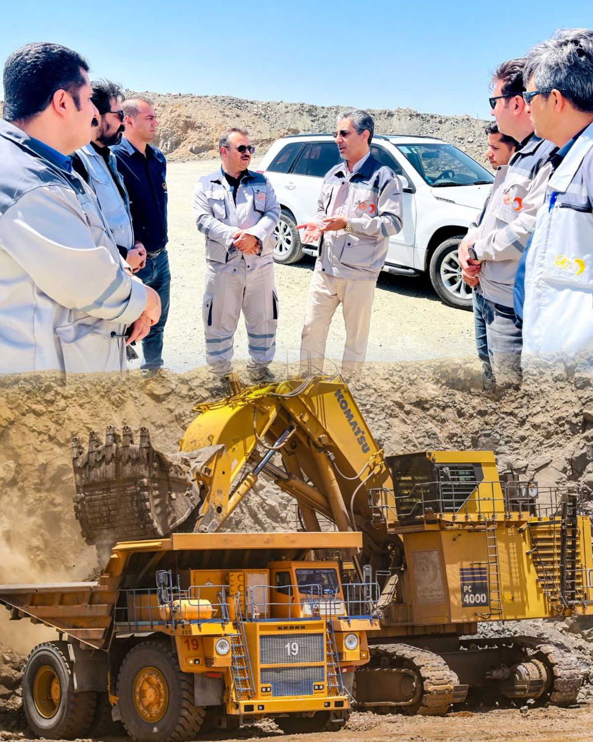 بازدید دکتر رسولیان از معادن سنگان