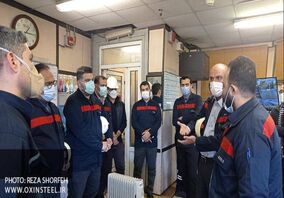  دیدار مدیر عامل و نایب رییس هیات فولاد اکسین خوزستان با کارکنان شرکت