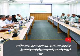 برگزاری جلسه تدوین و جاری‌سازی برنامه اقدام گروه فولاد مبارکه در مسیر تولید فولاد سبز
