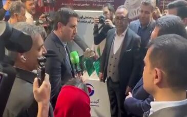 بازدید دکتر اتابک، وزیر صمت، و دکتر افشین، معاون علمی رئیس‌جمهور، از دستاورد بومی‌سازی گهرزمین در نمایشگاه «فرایران»