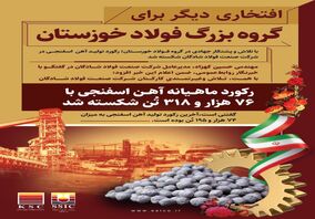رکورد تولید آهن  اسفنجی در فولاد شادگان شکسته شد
