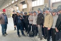 بازدید دانش‌آموزان پایه نهم مدرسه نمونه دولتی موعود شهرستان گرمه از شرکت آلومینای ایران