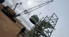 ​استقرار تجهیز Top Gas Scrubber در سازه کوره پروژه احیاء اقلید توسط صنایع ساخت ایکا

