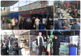 حضور مدیرعامل شرکت مس در کاروان خدمت رسانی زائران اربعین حسینی در کربلا