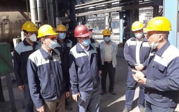 بازدید های مستمر مهندس رخصتی از خطوط تولید وپروژه های کارخانه ذوب آهن اصفهان