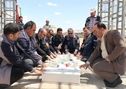 گل‌افشانی مزار شهید گمنام در شرکت آلومینای ایران