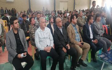 حضور مهندس کهزاد و مرادی مشاور مدیرعامل  در مراسم بزرگداشت  (روز بسیج) درفولاد شادگان