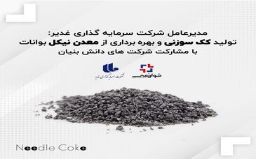 تولید کک سوزنی و بهره برداری از معدن نیکل بوانات با مشارکت شرکت های دانش بنیان بزودی آغاز می شود