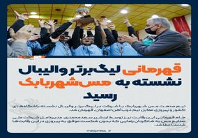 والیبال نشسته مس شهربابک قهرمان لیگ برتر شد