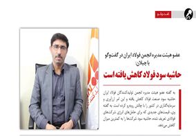 حاشیه سود فولاد کاهش یافته است