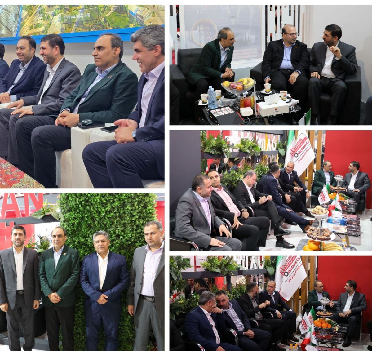 بازدید نماینده مردم اهواز از غرفه شرکت فولاد اکسین خوزستان و شرکتهای فولادی استان در نمایشگاه فولاد ۱۴۰۴