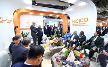 بازدید سفرای ۱۲ کشور از غرفه شرکت ملی صنایع مس ایران در نمایشگاه ایران کانمین ۲۰۲۵