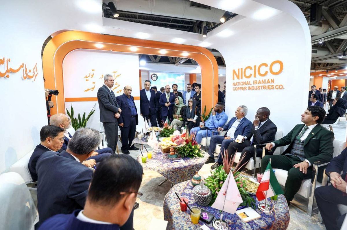بازدید سفرای ۱۲ کشور از غرفه شرکت ملی صنایع مس ایران در نمایشگاه ایران کانمین ۲۰۲۵