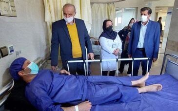 بازدید مهندس رخصتی از بیمارستان شهید مطهری ذوب آهن اصفهان