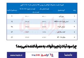 چرا سود ثبات زنجیره فولاد، به مصرف‌کننده نمی‌رسد؟