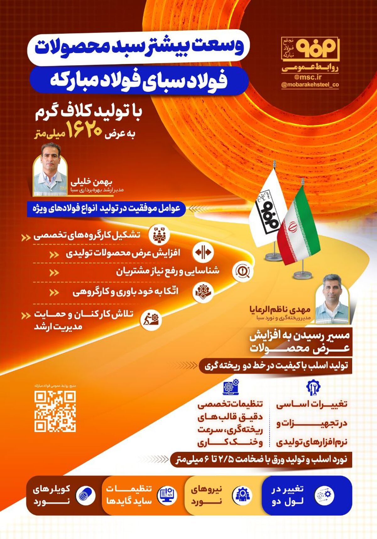 فولادینفو: وسعت بیشتر سبد محصولات شرکت فولاد و نورد سبا