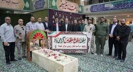 حضور کارکنان فولاد اکسین خوزستان در رزمایش بزرگ جانفدایان به مناسبت هفته دفاع مقدس